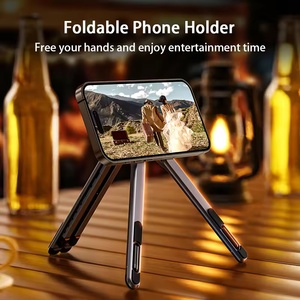 Soporte Magnético de Aluminio para Teléfono, Escritorio, para <span class=keywords><strong>iPhone</strong></span>, iPad, Soporte para Laptop, Ángulo Ajustable, Portátil, Plegable, Trípode - Product Image 3