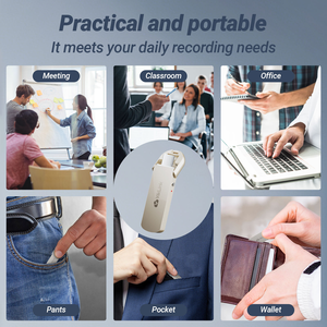 Chuyên Nghiệp 64GB Kỹ Thuật Số Ghi Âm Tiếng Ồn Giảm Tiếng Ồn <span class=keywords><strong>Mini</strong></span> MP3 Máy Nghe Nhạc Âm Thanh Kích Hoạt Dictaphone Nhỏ Nhỏ - Product Image 6