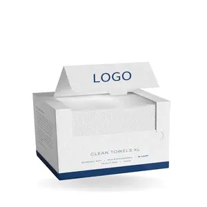 Disposable Towel Wholesale Custom Private Label Box Packaging Biobased Disposable Clean Face Towel