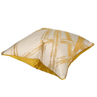 Nouvelles housses de coussin carrées dorées 18x18 20x20, décoration d'intérieur, housse de coussin décorative pour canapé, lit, salon