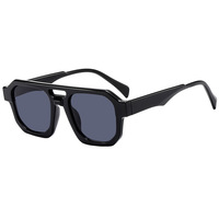Nouveautés UNOC 2024 - Lunettes de soleil unisexes vintage tendance, monture PC, style classique, UV400, verres personnalisables vert, gris, marron
