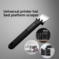 Alat Pengikis Plat Printer untuk Bambu Lab A1/A1 Mini/P1/X1, Alat Penghapus Bilah Baja, Pembersih Alas Cetak, Pengikis Platform PEI