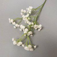 Fleurs de Gypsophile Artificielles en Gros, Toucher Réel, Blanc et Marron, pour Décoration de Mariage, de Fête à Domicile