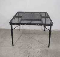 Table pliable légère en alliage d'aluminium moderne - Meubles d'extérieur portables pour le camping, les pique-niques et l'école