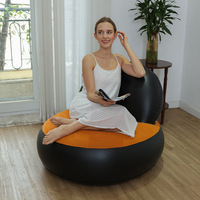 Fauteuil de salon gonflable pliable en PVC moderne, portable, avec dossier unique, en forme de L, marque Zhanxing, modèle