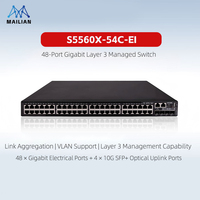 Switch Gigabit de Capa 3 de Alta Densidad con 48 Puertos, 4*10G/40G Uplink, Núcleo para Campus de Pequeñas y Medianas Empresas, Agregación para Redes Empresariales