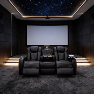 Sillón Reclinable Eléctrico de Masaje de Gravedad Cero para Conjunto de Sofás de Cuero Estilo Nórdico, Muebles de Sala de Estar Modernos de Lujo - Product Image 1