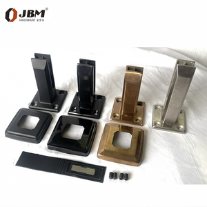 स्टेनलेस स्टील ग्लास पूल बाड़ स्पिगोट मैट काले रेलिंग क्लैंप ब्रैकेट फिटिंग हैंडरेल बैलस्ट्रड डेक बालकनी जंग - Product Image 6