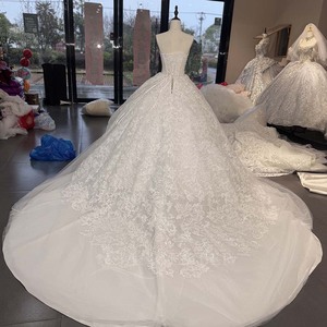 Wx364 Lace <b>Wedding</b> Dresses Embroidery Pattern Palace Style Temperament Dreamy Romantic <b>Wedding</b> Dress Jancember - Product Image 6