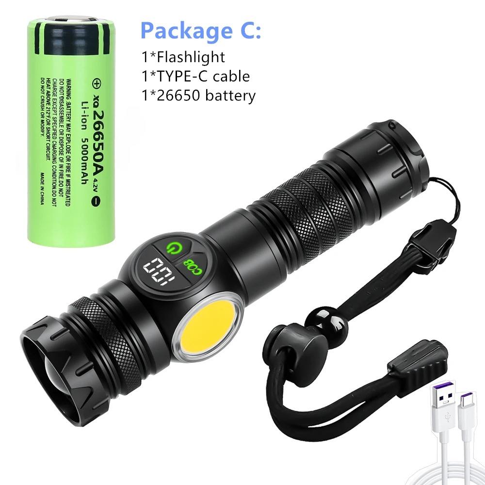 Negro-Con batería 26650