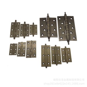 Charnière en laiton Xinyang Guyi H-46 brossée pour porte de placard, quincaillerie pour porte pliante avec vis - Product Image 5