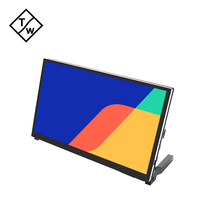 Nouvel écran tactile LCD IPS personnalisé de 10,1 pouces, 1024x600, écran tactile capacitif, interface USB, noir, pour Raspberry Pi