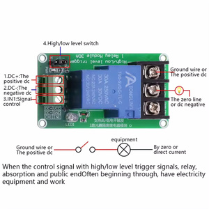 5V 12V 24V admite 30A con aislamiento optoacoplador disparador Alto y Bajo con riel de guía 1 vía <span class=keywords><strong>2</strong></span> módulo de relé de 4 canales - Product Image 6