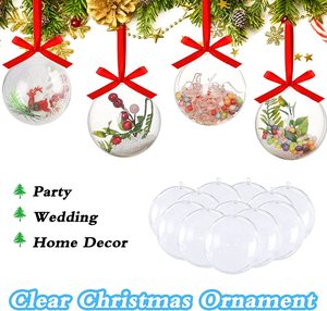 ลูกบอลคริสต์มาสใสแบบเติมได้ DIY ขนาด 2 ซม. ถึง 25 ซม. แบบเปิดได้ แขวนได้ ทำจากอะคริลิกใส ทรงครึ่งวงกลม - Product Image 5