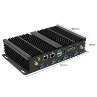 Hot Sale industriële mini-computer Core I7 5500U ingebedde robuuste mini-pc voor fabrieksbewaking automatiseringssysteem