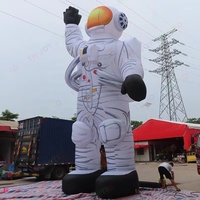 Astronaute gonflable personnalisé de 8 m (26 pi) de haut pour promotion extérieure avec souffleur d'air, garantie 1 an, résistant à l'eau pour la publicité