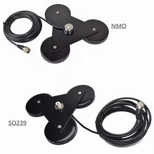 Support magnétique ultra-résistant à triple aimant NMO SO239, base magnétique puissante pour antenne radio mobile - Product Image 1