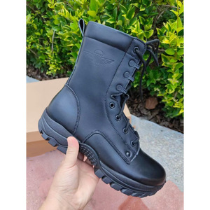 Combat <b>Boots</b> Full Cowhide High Top Anti Slip Outdoor Training Men's <b>Spring</b> Autumn - Product Image 2