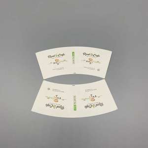 Vasos de Papel Blancos Lisos para Ensaladas, con Logotipo Personalizado, Vasos de Papel de Doble Pared de 12 Onzas, con Forma de Abanico - Product Image 4