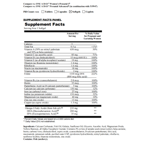 Formule complète de soins prénatals, multivitamines en gélules molles avec fer et acide folique, livraison rapide disponible - Product Image 3