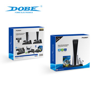 Station de charge verticale multifonctionnelle DOBE OEM avec ventilateur de refroidissement pour PS5, compatible avec les manettes DualSense, accessoires de jeu
