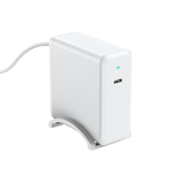 Chargeur rapide PD3.0 QC3.0 Type-C GaN stable à alimentation électrique pour ordinateur portable, PD100W, port unique, conforme à la norme KC, prise KR, type bureau