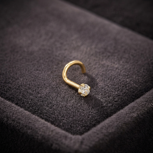 Piercing de nez géométrique personnalisé en or 14K 18K, bijoux de corps classiques, bijoux de piercing unisexe, style best-seller, cadeau pour femmes - Product Image 3