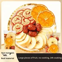 Thé aux fruits combinés de santé à base de pomme, d'aubépine, d'orange et de datte rouge, emballage individuel, source d'usine