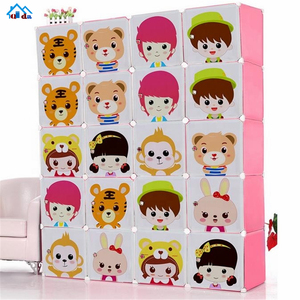 حار بيع لوحة PP مكعب بلاستيكي خزانة للأطفال - Product Image 6