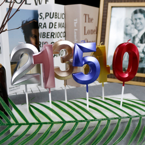 เทียนสำหรับงานเลี้ยงวันเกิดทำจากพาราฟินทาสีสุดสร้างสรรค์ใช้ในโรงละครโอเปร่า - Product Image 3