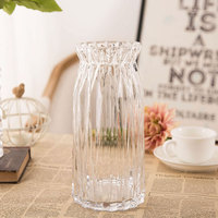 Vase en verre soufflé à la main rond bleu bon marché de taille personnalisée Nouveauté Décoration d'intérieur