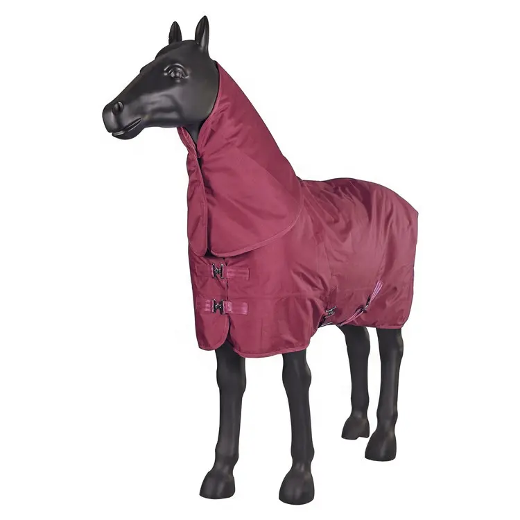 مخصص Ripstop 210 الشتاء غطاء الحصان الخيول ملاءات النبيذ الأحمر للماء Turnout بطانية السجاد