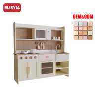 Jouets de cuisine en bois, jeu d'imitation, vente en gros, vente chaude, cuisinière de simulation, évier, robinet, ustensiles, nourriture de jeu, intérieur, maison