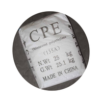 Additif plastique modificateur d'impact, polyéthylène chloré CPE 135A pour produits en plastique PVC