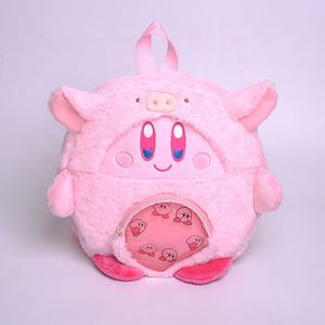 Nueva Mochila Escolar Japonesa de <span class=keywords><strong>Kirby</strong></span>, Estilo Clásico, Kawaii, con Diseño de Corazón, para Niñas, Linda Mochila Escolar de Peluche Pequeña para Niños - Product Image 4
