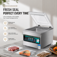Emballage sous vide en acier inoxydable de qualité alimentaire XC-280, contrôle PLC, pompe 2,0 L, barre de scellage de 260 mm de large pour charcuterie et produits divers