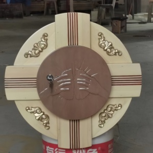 Tabernáculo de <span class=keywords><strong>Iglesia</strong></span> Sagrada Tallado a Mano en Madera con Patrones Delicados, Mobiliario Religioso para el Altar - Product Image 6