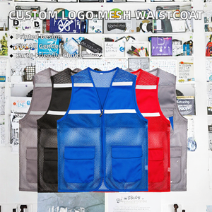 Chaleco Publicitario Unisex con Logotipo Personalizado, Tejido de Malla Transpirable, Cierre de Cremallera, Ropa de Verano para Voluntarios y Trabajadores - Product Image 2