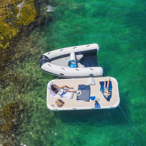 Bateau Gonflable Portable en Promotion pour Jet Ski, Tender Gonflable Dockable avec Support Jet Ski et Sièges Passagers - Product Image 6