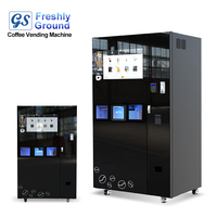 Machine à café expresso et cappuccino fraîchement moulu JK86 avec distributeur de glace, système de bouchage automatique et connectivité IoT intelligente pour bureaux, salles de sport et hôtels