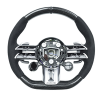 Volant personnalisé en fibre de carbone avec LED pour Mercedes-Benz 2015-2021, pour CLS C300 E260 E300 S400 G350 GLA 43 GT pour GLB GLC SL