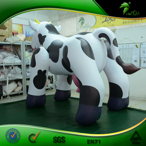 Große Aufblasbare Cartoon-Milchkuh, Anpassbare Werbe-Aufblasbare Kuh als Schwimmring, 3D-Animation - Product Image 5
