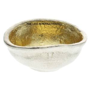 Cuenco chapado en oro de forma redonda de Metal de aluminio estilo elegante moderno superventas cuenco decorativo para el hogar de calidad superior - Product Image 6