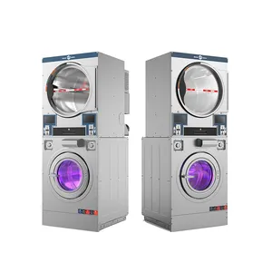 2023 en popüler çamaşır makinesi ve kurutma yığını ticari çamaşır otomatik