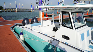 Kinocean <span class=keywords><strong>Bateau</strong></span> de pêche à console centrale en aluminium de 28 pieds, <span class=keywords><strong>bateau</strong></span> de pêche de luxe avec moteur à vendre - Product Image 4