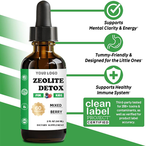תוסף תזונה נוזלי לניקוי רעלים עם זאוליט, מתיל ויטמין B12 ו-D3, תומך חיסוני, מותג פרטי OEM, לילדים ולמבוגרים - Product Image 2
