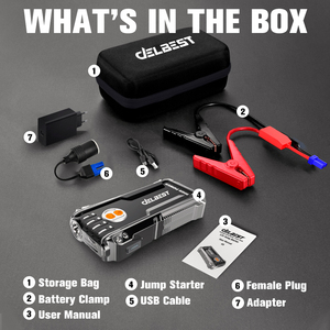 Arrancador de combustible dual compacto de 16000mAh para automóviles diésel de 4L Gas 2L con pico de 300A y vida útil de ciclo 1000 - Product Image 4