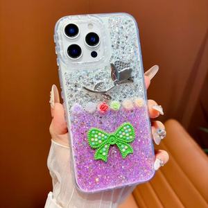 Coque de téléphone portable anti-chute BAILI Factory Fashion avec paillettes brillantes et <span class=keywords><strong>fleurs</strong></span> DIY pour Tecno <span class=keywords><strong>Camon</strong></span> 50 PRO/Spark40c/POP20 - Product Image 2