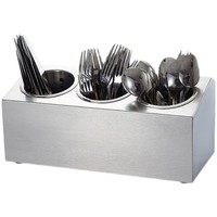 Boîte à couteaux et fourchettes en acier inoxydable 3-8 trous Vaisselle pour ustensiles de cuisine pour restaurant, buffet et cafés