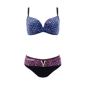 Costume da bagno intero taglie forti con controllo pancia, monokini coprente per la spiaggia 66619 - Product Image 2